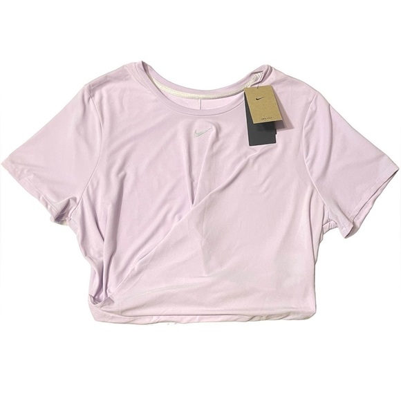 Nwt Nike Dri-FIT One Luxe Twist Standard Fit Short-Sleeve Top Size 1X Purple - Picture 5 of 16